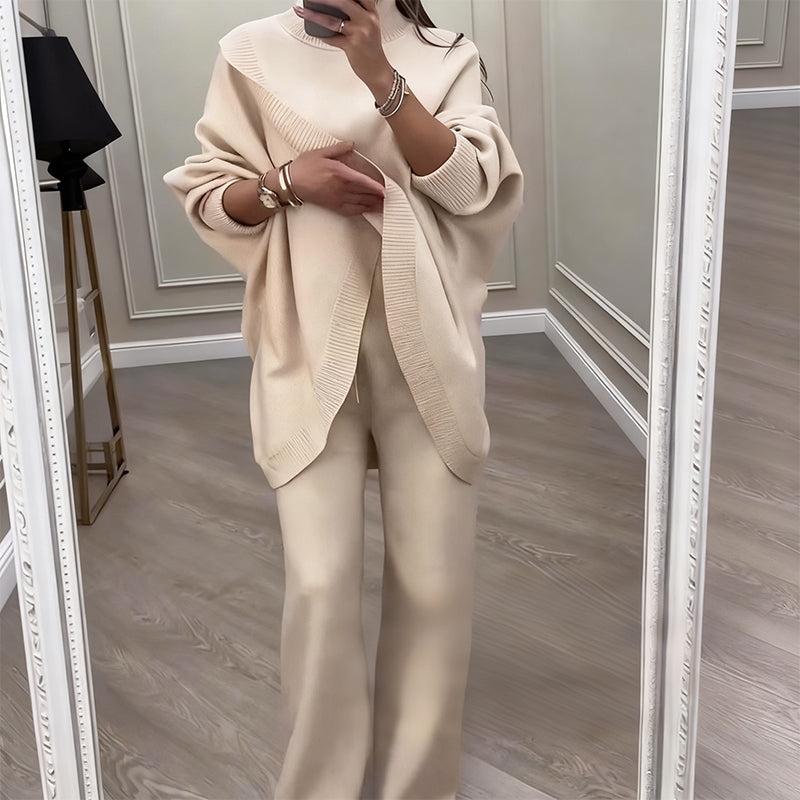 🔥Darmowa wysyłka🔥 Zestaw damski: oversize sweter i spodnie